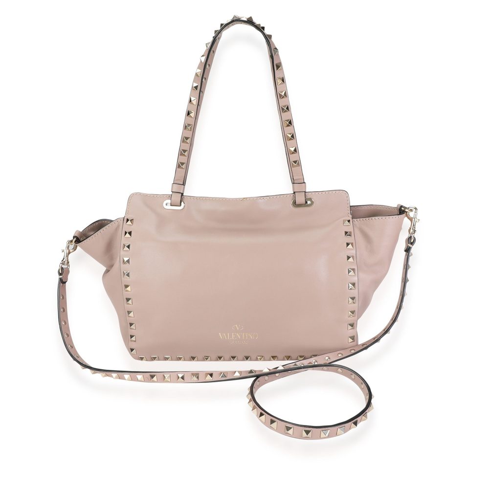 Valentino Poudre Calfskin Small Rockstud Tote - Picture 2 of 6